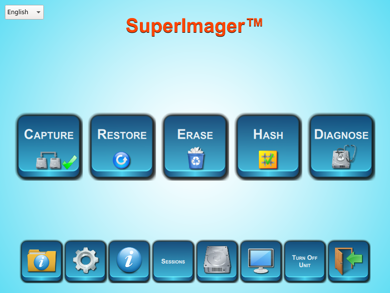 SuperImager Plus Main Application Screen